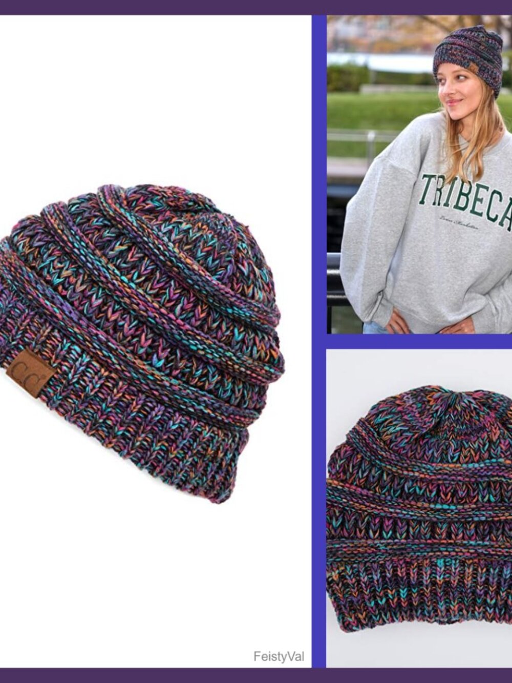 Cable Knit Beanie Thick Soft Warm Chunky Winter Hat